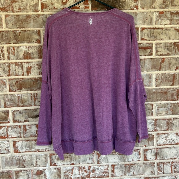 Free People Movement Purple First Choice Long Sleeved Dolman T-Shirt - Picture 11 of 12